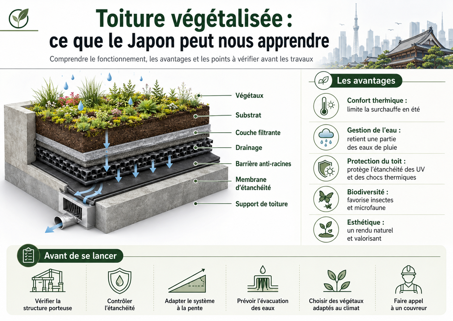 Toiture végétalisée : ce que le Japon peut nous apprendre sur les toits verts